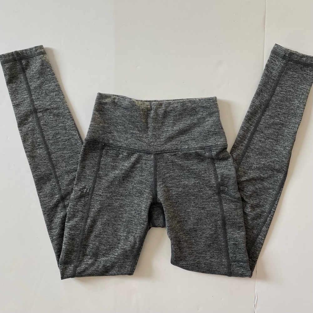 Aerie Leggings Size XS Chill Play Move Gray Heather Striations Womens 27 Inseam